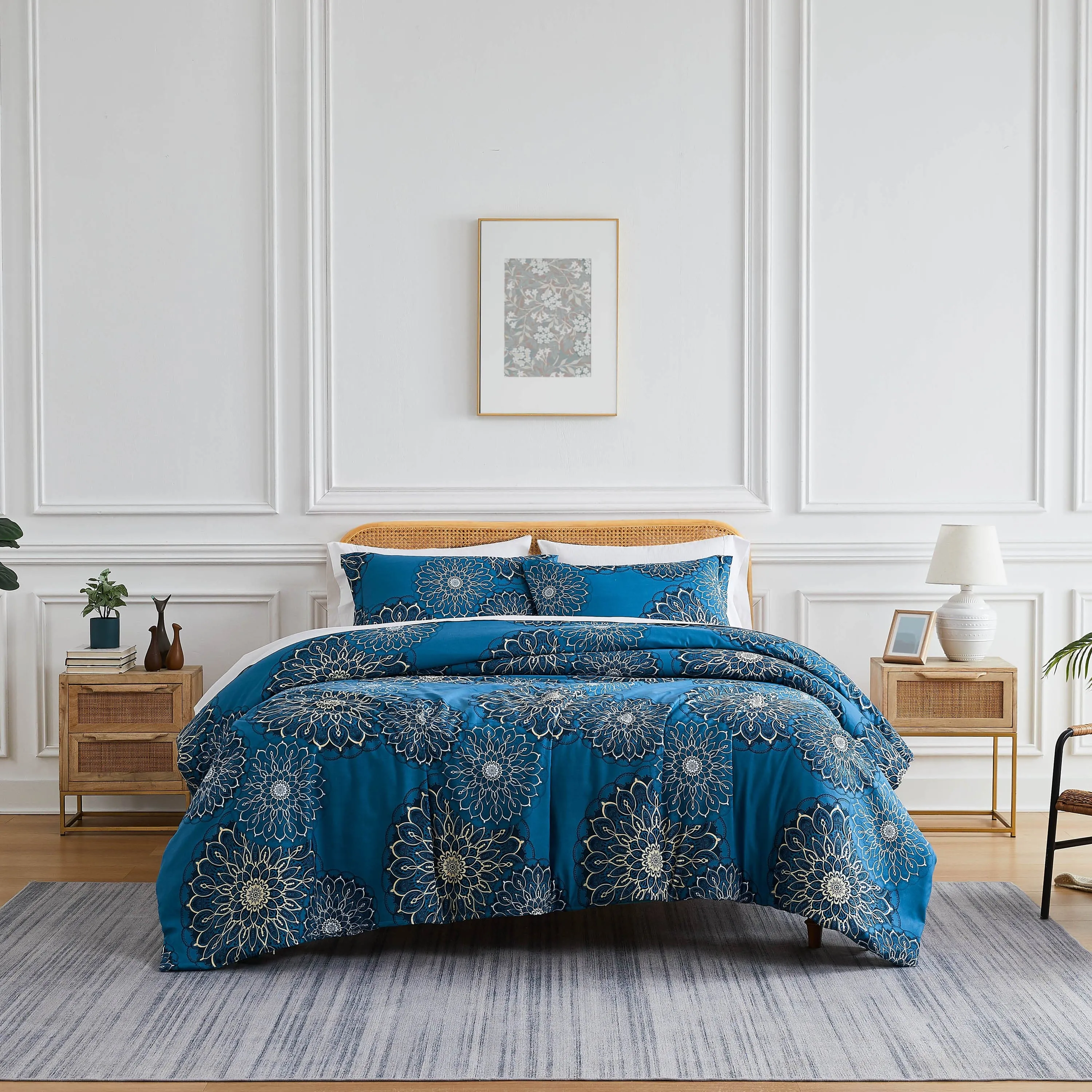 Midnight Floral Comforter Set