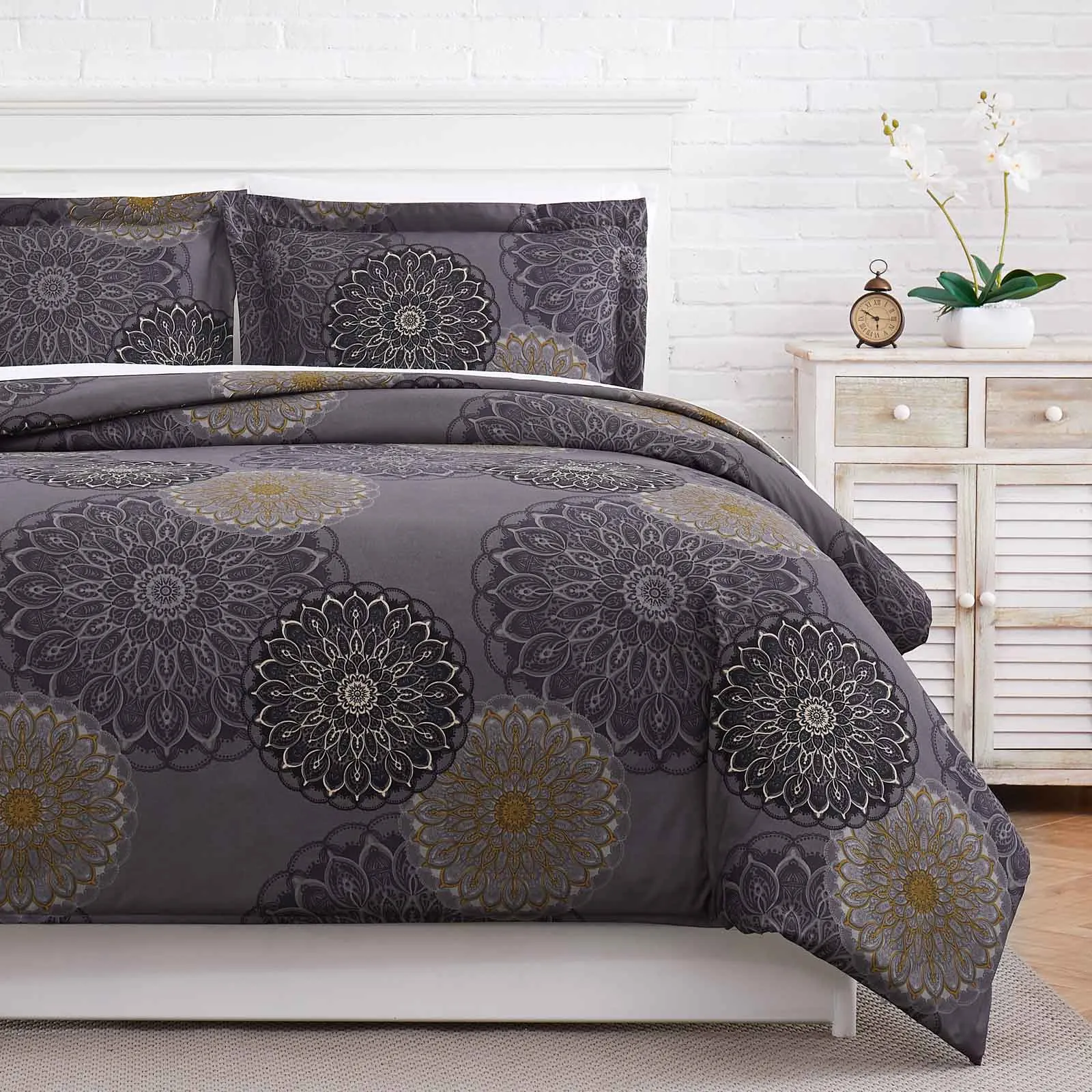 Midnight Floral Comforter Set