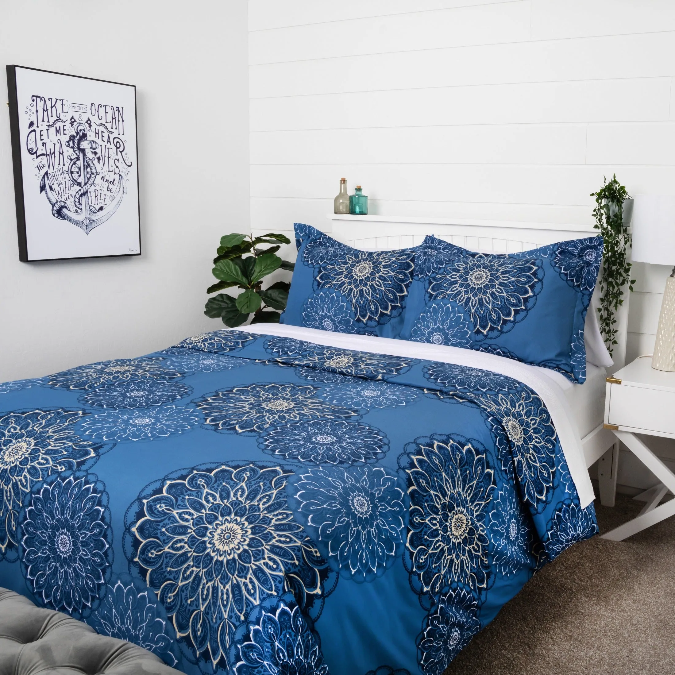 Midnight Floral Comforter Set