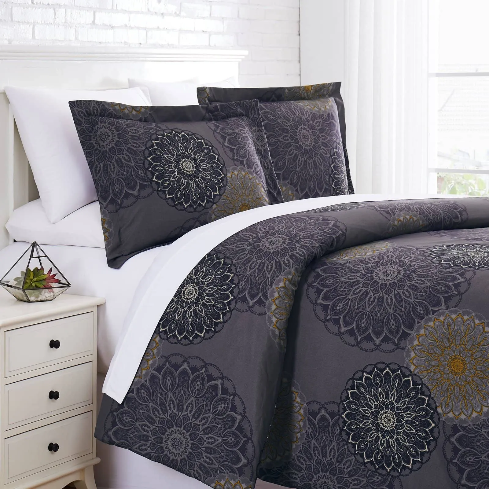 Midnight Floral Comforter Set