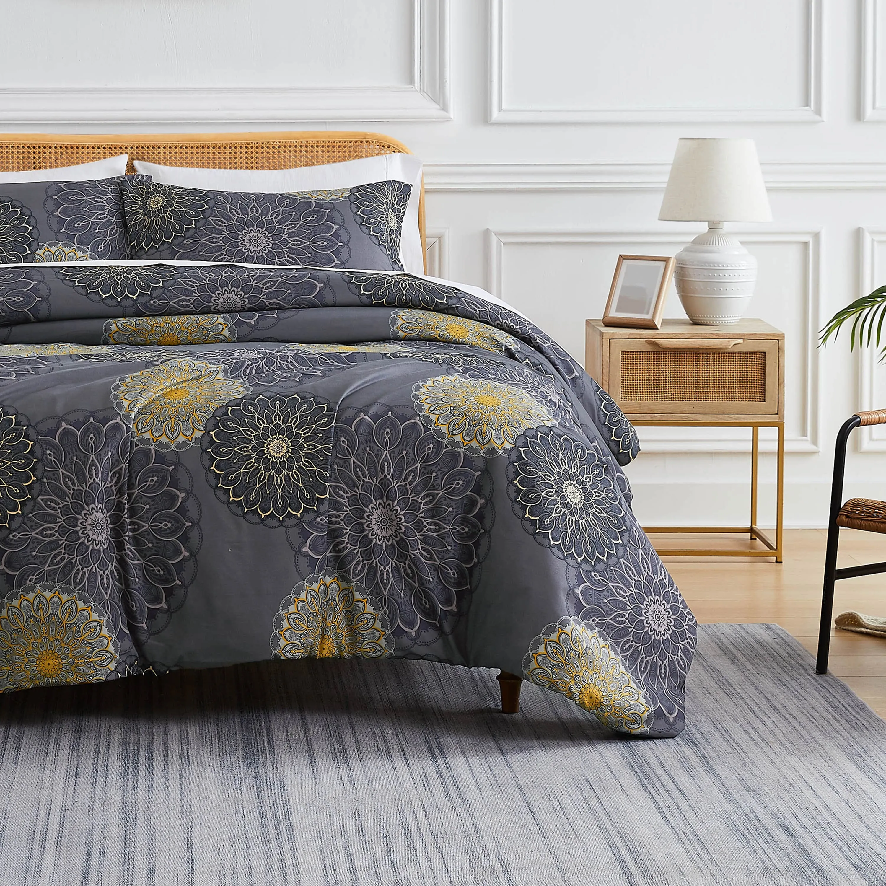 Midnight Floral Comforter Set