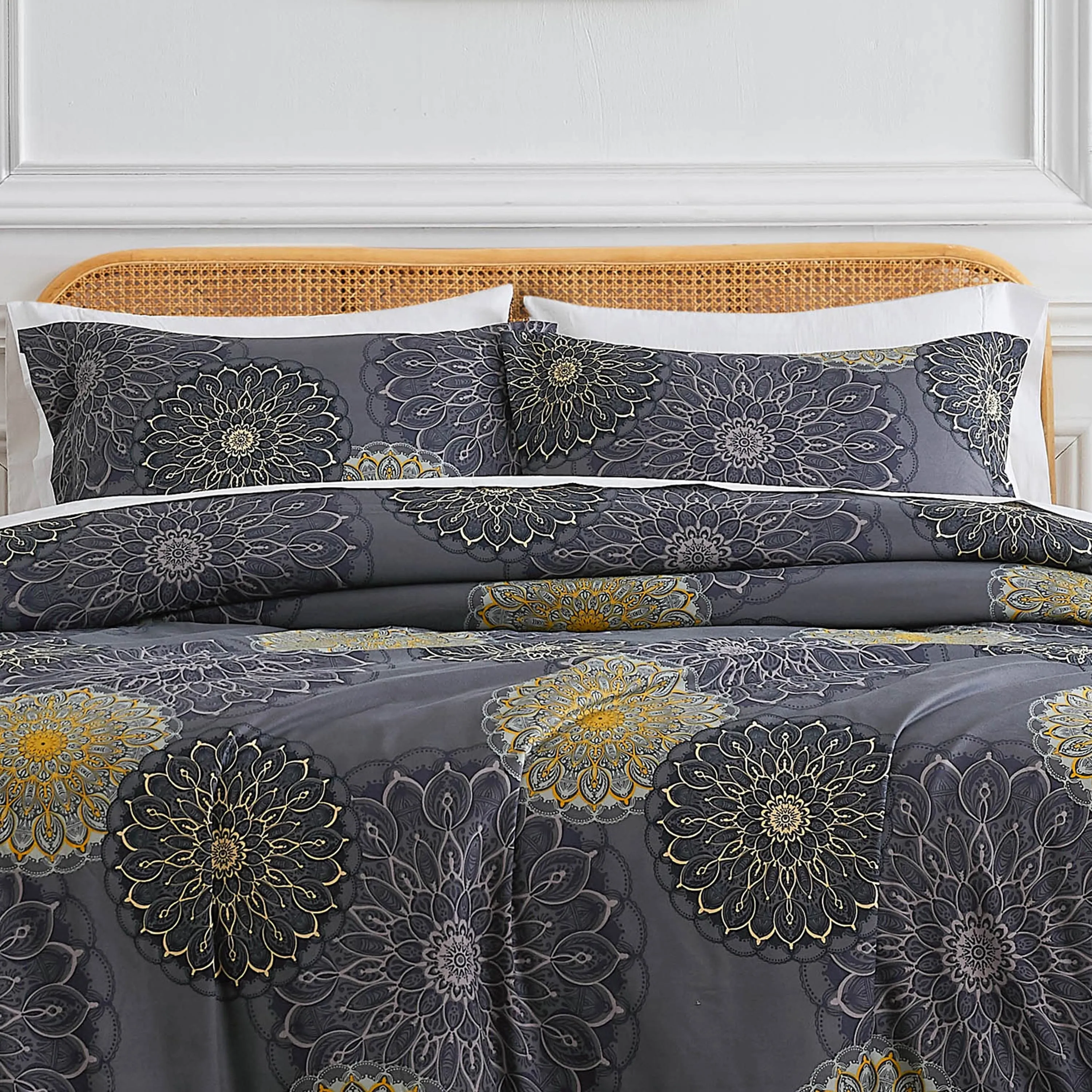 Midnight Floral Comforter Set