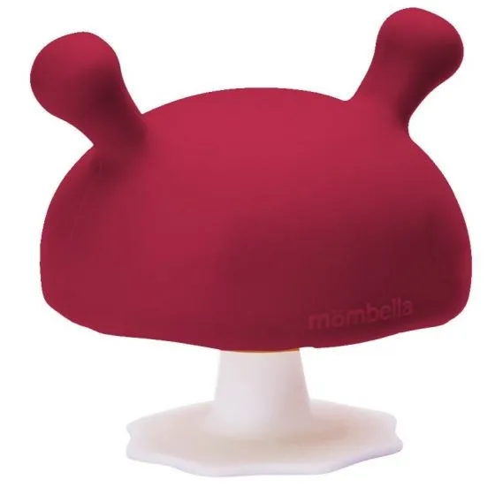 Mombella Mushroom Teether - Chimney Red