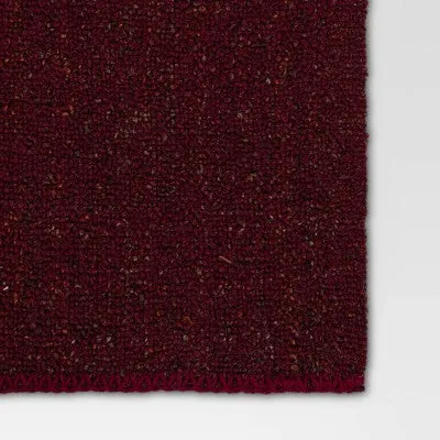 Open Box - Marled Boucle Throw Blanket Burgundy - Threshold