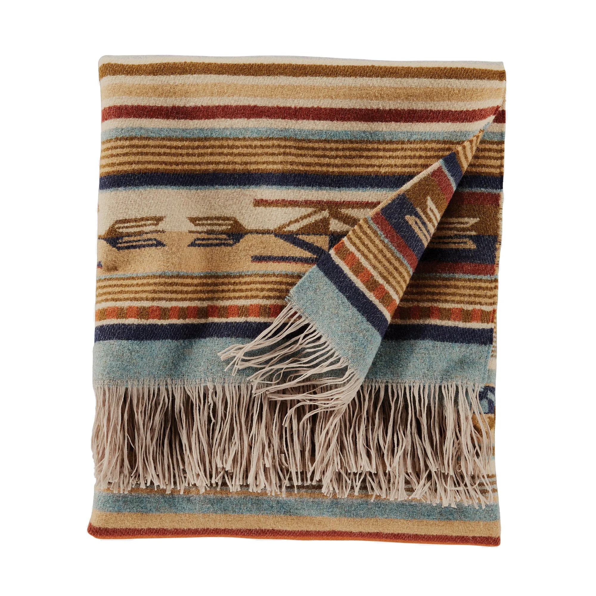 Pendleton Chimayo Stripe Fringed Throw | more colors available