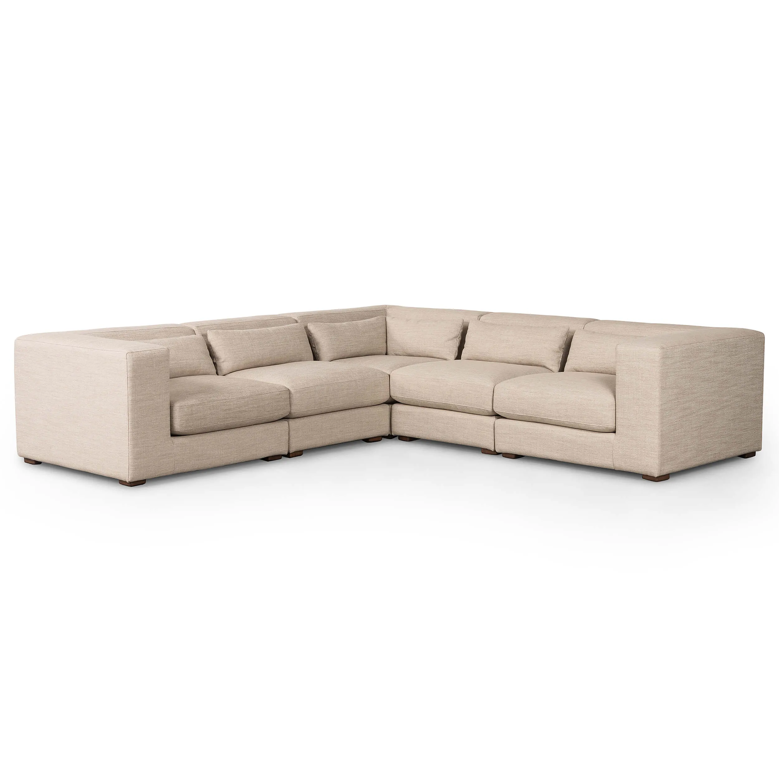 Sena 5 Piece Sectional, Alcala Wheat