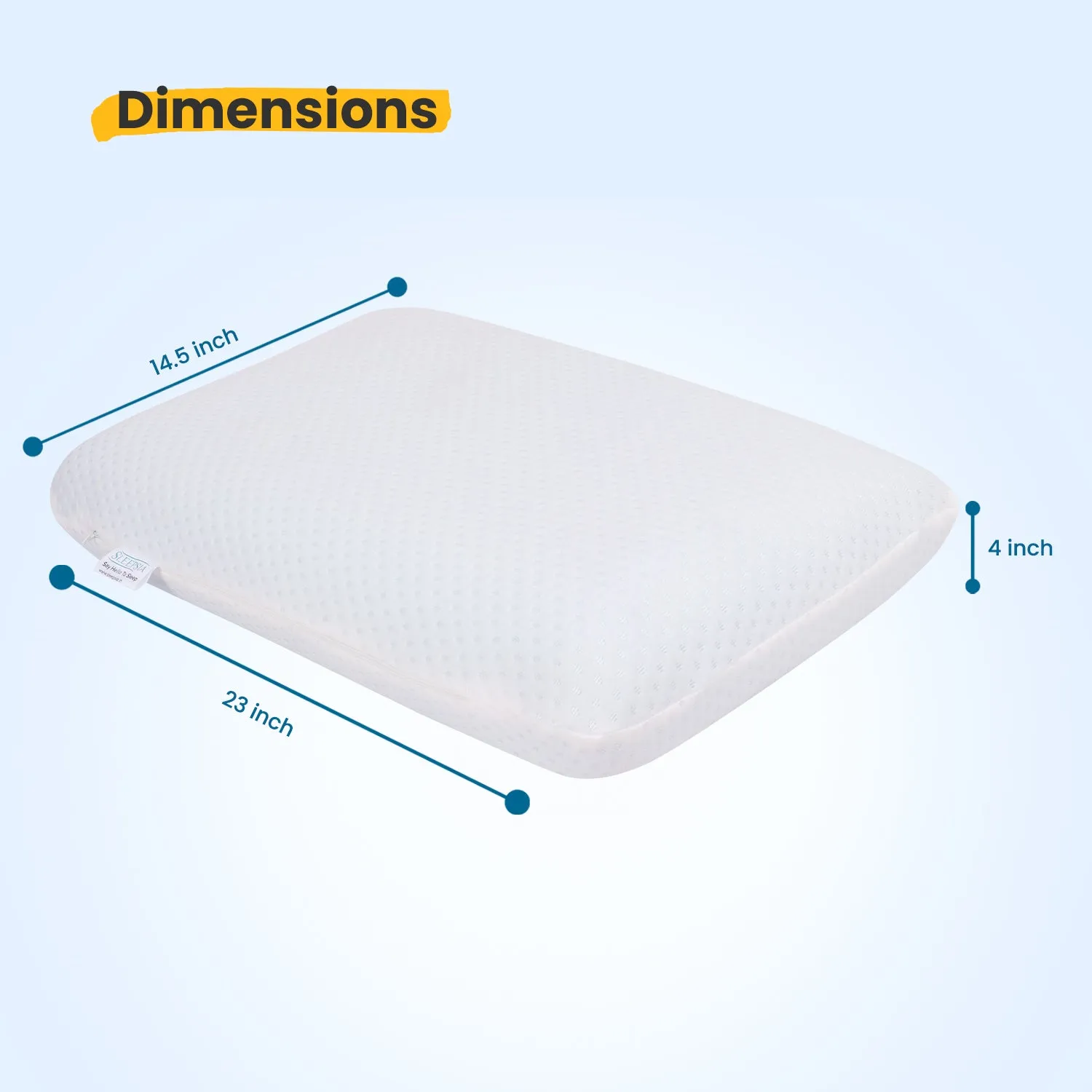 Small Standard Cooling Gel Memory Foam Pillow