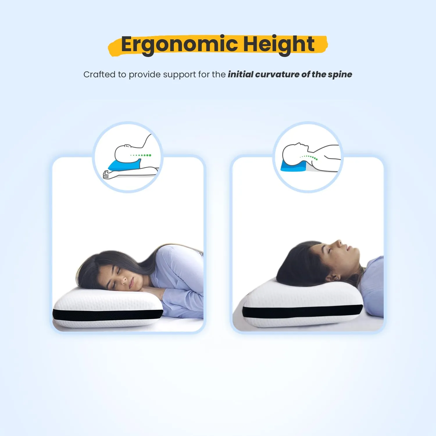 Small Standard Cooling Gel Memory Foam Pillow