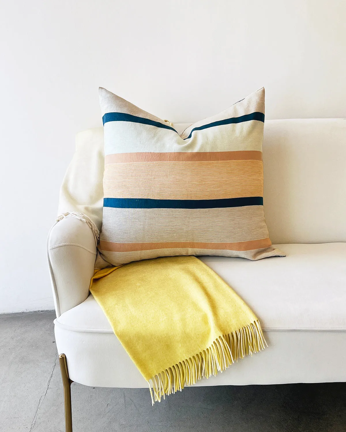 Yellow Ombre Merino Wool Throw